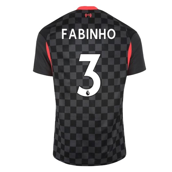Camiseta Liverpool NO.3 Fabinho 3ª Kit 2020 2021 Negro